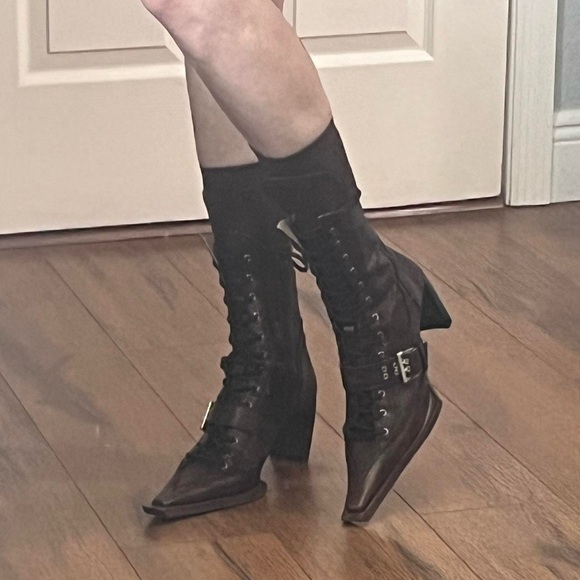KNWLS Brown XSerpent Boots! Size IT 38 - Picture 3 of 8